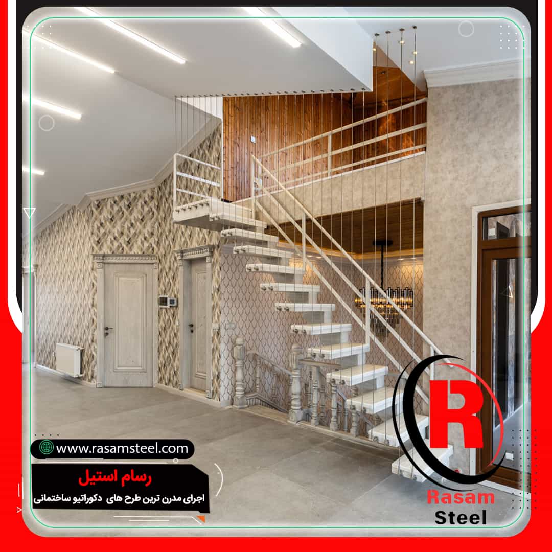 اجرای نرده سیم بکسلی عمودی تهران