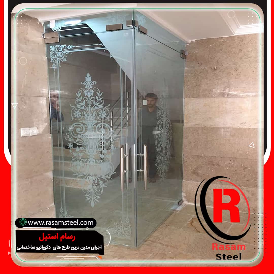 قیمت درب شیشه دودبند