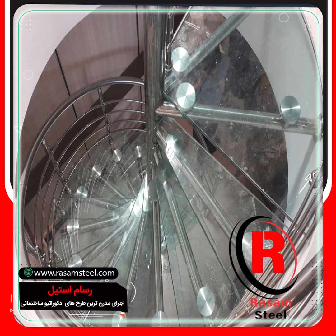 قیمت ساخت و نصب راه پله مارپیچ حول محور