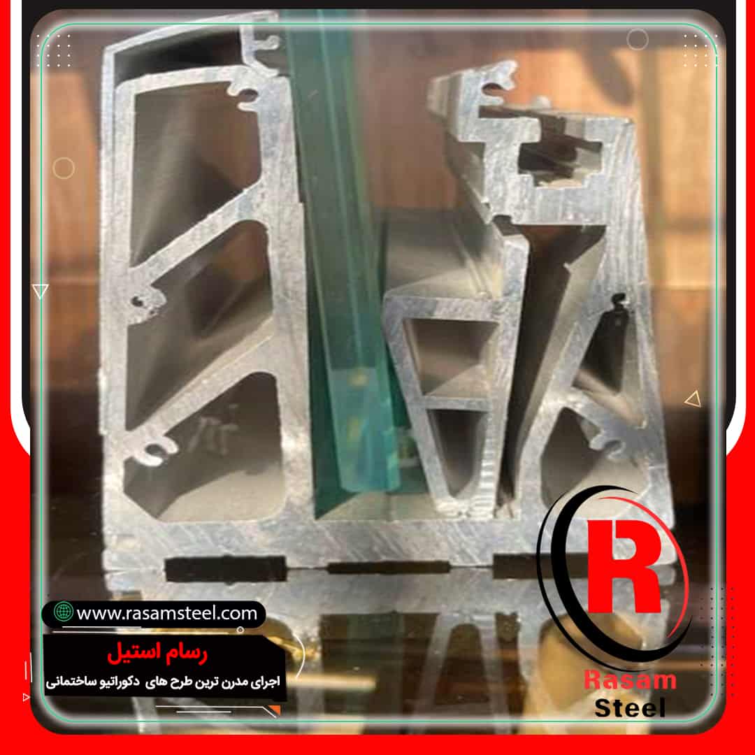 یراق الات و اتصالات نرده شیشه ای توکار پله