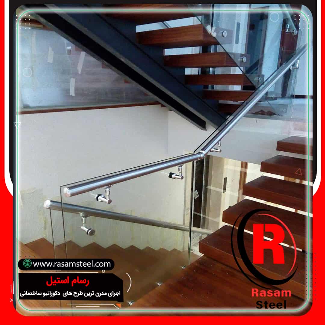 فروش اتصالات هندریل به شیشه نرده پله