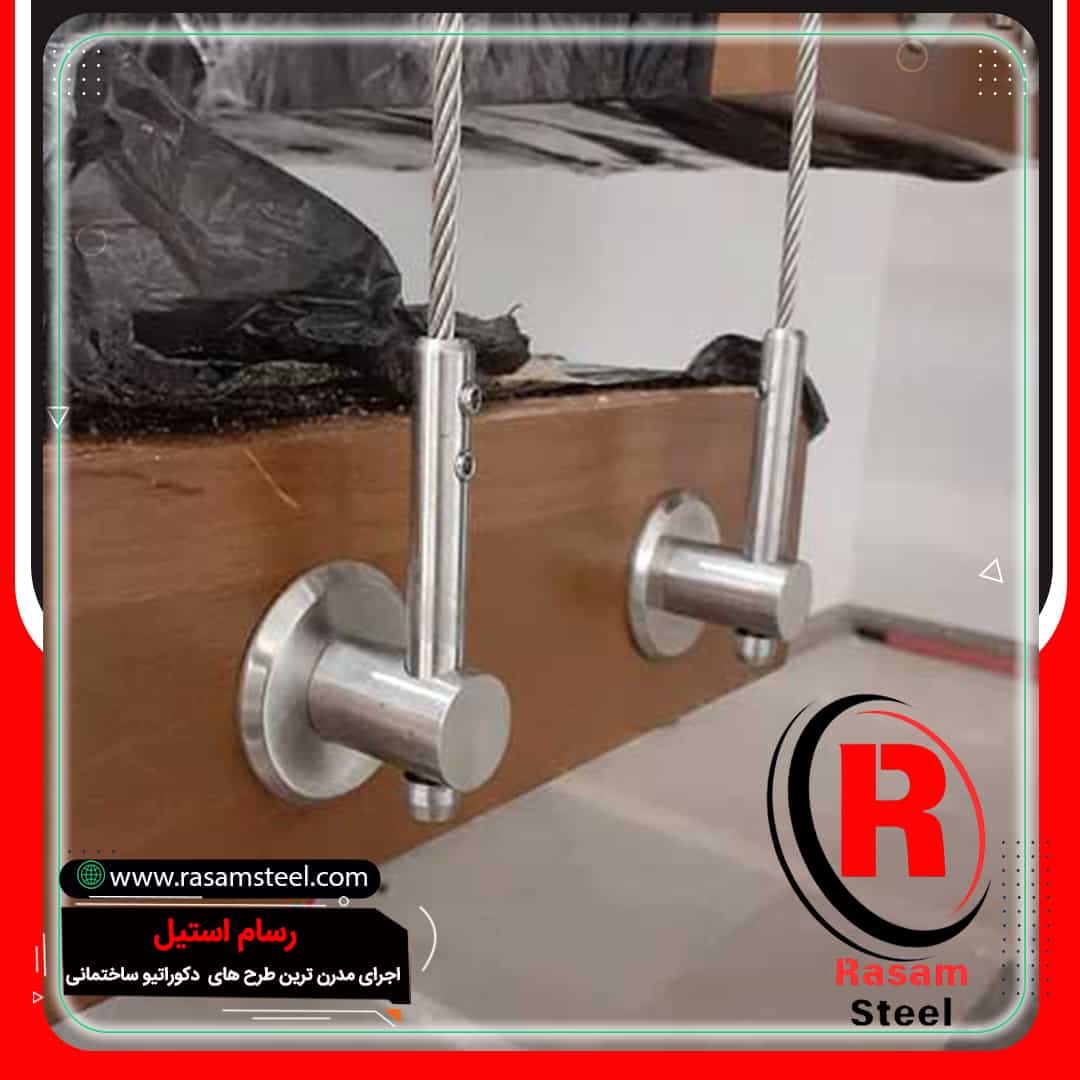 یراق آلات و اتصالات نرده کابلی عمودی