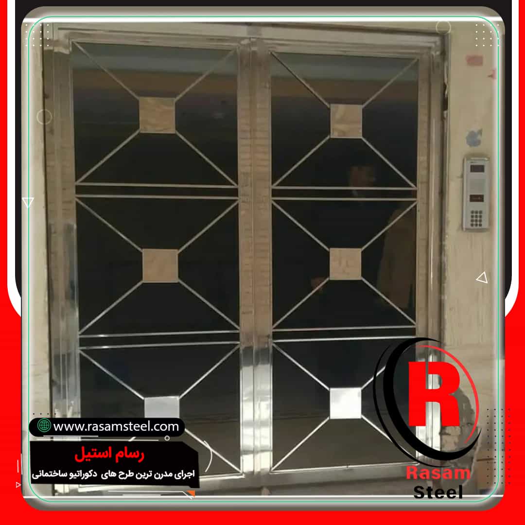 درب استیل و شیشه ورودی مجتمع اداری