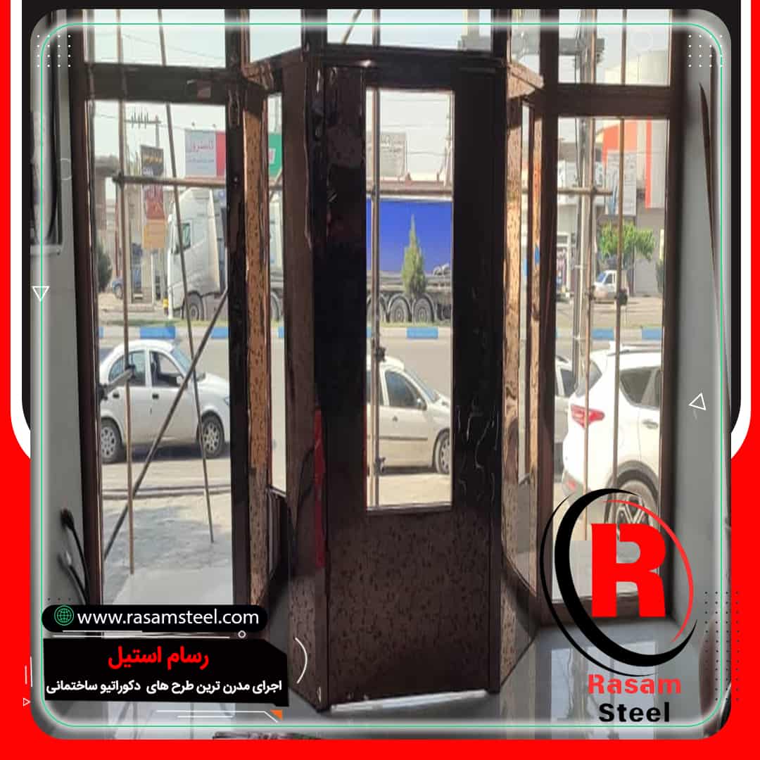 پروژه اجرای راه پله اکسپوز – درب استیل و نرده استیل