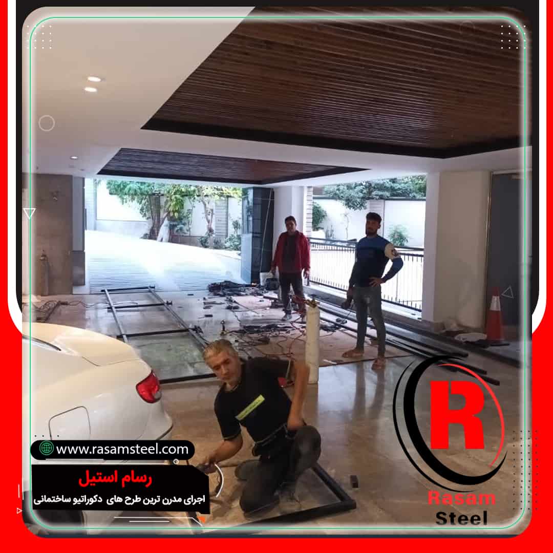 نمای دیگر از نرده کابلی مجتمع اداری