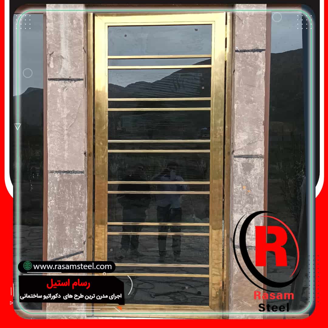 درب استیل ورودی ویلا — رسام استیل